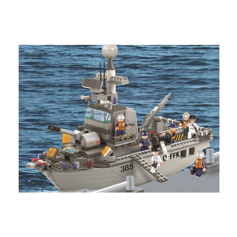 Sluban M38-B0126 Xếp hình lắp ráp ghép mô hình Hạm đội Hải quân - Tàu tuần dương