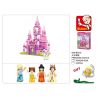 Sluban M38-B0152 Xếp hình lắp ráp ghép mô hình Lâu đài công chúa trong mơ màu hồng