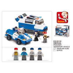 Sluban M38-B0189 Xếp hình lắp ráp ghép mô hình Đội hộ tống SWAT-SWAT của thành phố