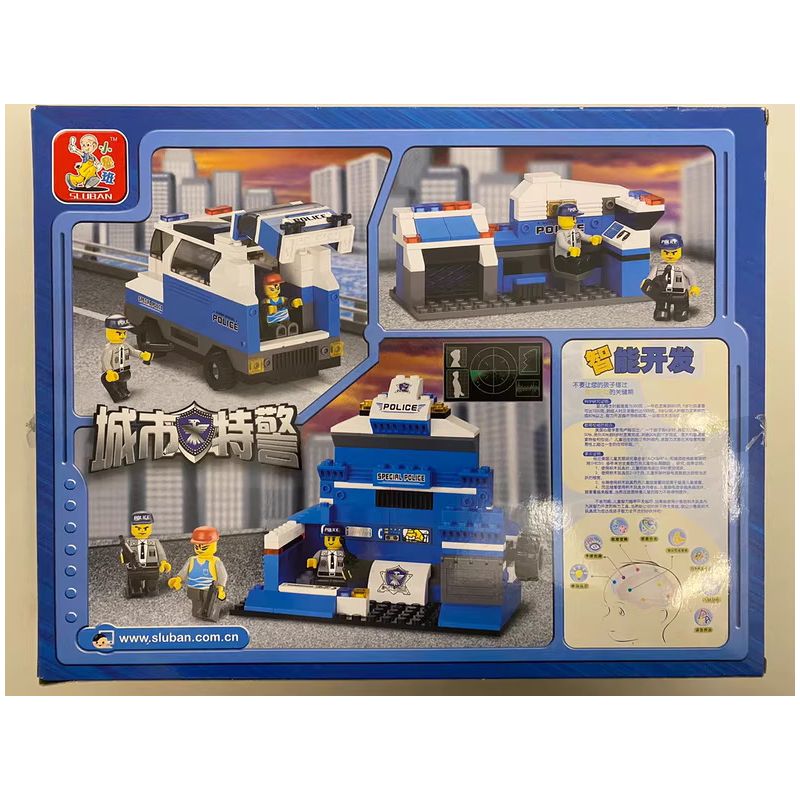 Sluban M38-B0189 Xếp hình lắp ráp ghép mô hình Đội hộ tống SWAT-SWAT của thành phố