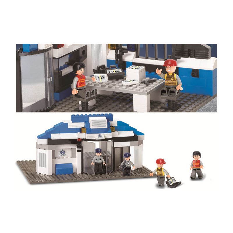 Sluban M38-B0192 Xếp hình lắp ráp ghép mô hình Trung tâm chỉ huy SWAT-SWAT thành phố