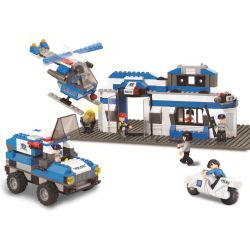 Sluban M38-B0192 Xếp hình lắp ráp ghép mô hình Trung tâm chỉ huy SWAT-SWAT thành phố