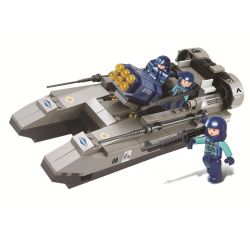 Sluban M38-B0197 Xếp hình lắp ráp ghép mô hình Lực Lượng Đặc Biệt-Thuyền Tấn Công Sấm Sét