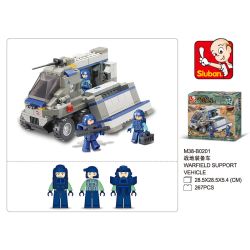 Sluban M38-B0201 Xếp hình lắp ráp ghép mô hình Xe thiết bị dã chiến của lực lượng đặc biệt