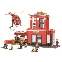 Sluban M38-B0226 Xếp hình lắp ráp ghép mô hình Hoạt động báo cháy-cứu hộ nhanh