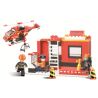 Sluban M38-B0226 Xếp hình lắp ráp ghép mô hình Hoạt động báo cháy-cứu hộ nhanh