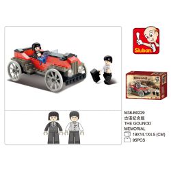 Sluban M38-B0229 Xếp hình lắp ráp ghép mô hình Phiên bản kỷ niệm của ga xe lửa thế kỷ-Cournot