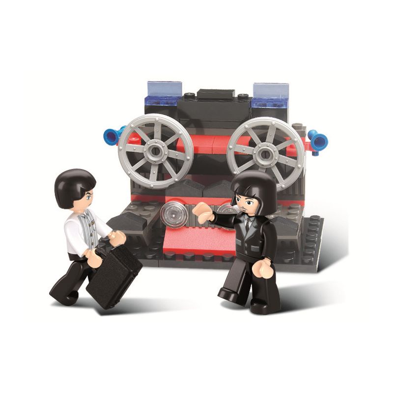 Sluban M38-B0229 Xếp hình lắp ráp ghép mô hình Phiên bản kỷ niệm của ga xe lửa thế kỷ-Cournot