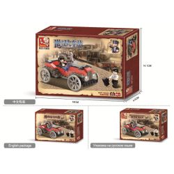 Sluban M38-B0229 Xếp hình lắp ráp ghép mô hình Phiên bản kỷ niệm của ga xe lửa thế kỷ-Cournot