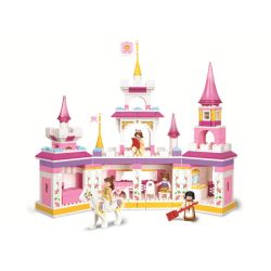Sluban M38-B0251 Xếp hình lắp ráp ghép mô hình Giấc Mơ Màu Hồng-Lâu Đài Trong Mơ Của Công Chúa