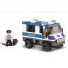 Sluban M38-B0273 Xếp hình lắp ráp ghép mô hình Xe hộ tống đặc biệt SWAT của thành phố