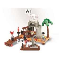 Sluban M38-B0278 Xếp hình lắp ráp ghép mô hình Cướp biển vùng Caribbean-Bảo vệ ngôi nhà đầu lâu