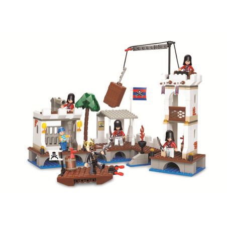 Sluban M38-B0280 Xếp hình lắp ráp ghép mô hình Cướp biển vùng Caribe - Đột kích Port Royal