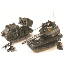 Sluban M38-B0288 Xếp hình lắp ráp ghép mô hình Quân đoàn thiết giáp - Bài tập ném bom mặt đất