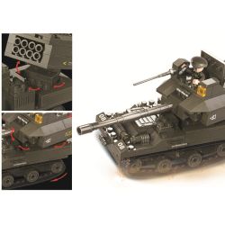 Sluban M38-B0288 Xếp hình lắp ráp ghép mô hình Quân đoàn thiết giáp - Bài tập ném bom mặt đất