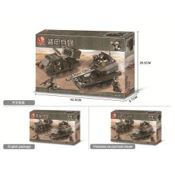 Sluban M38-B0288 Xếp hình lắp ráp ghép mô hình Quân đoàn thiết giáp - Bài tập ném bom mặt đất