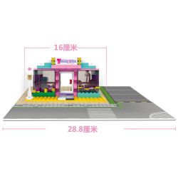 Sluban M38-B0526 Xếp hình lắp ráp ghép mô hình Cửa hàng hình ảnh làm tóc