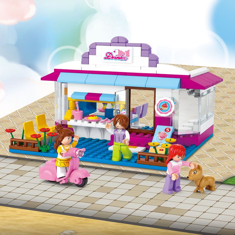 Sluban M38-B0528 Xếp hình lắp ráp ghép mô hình Nhà nước chanh dây