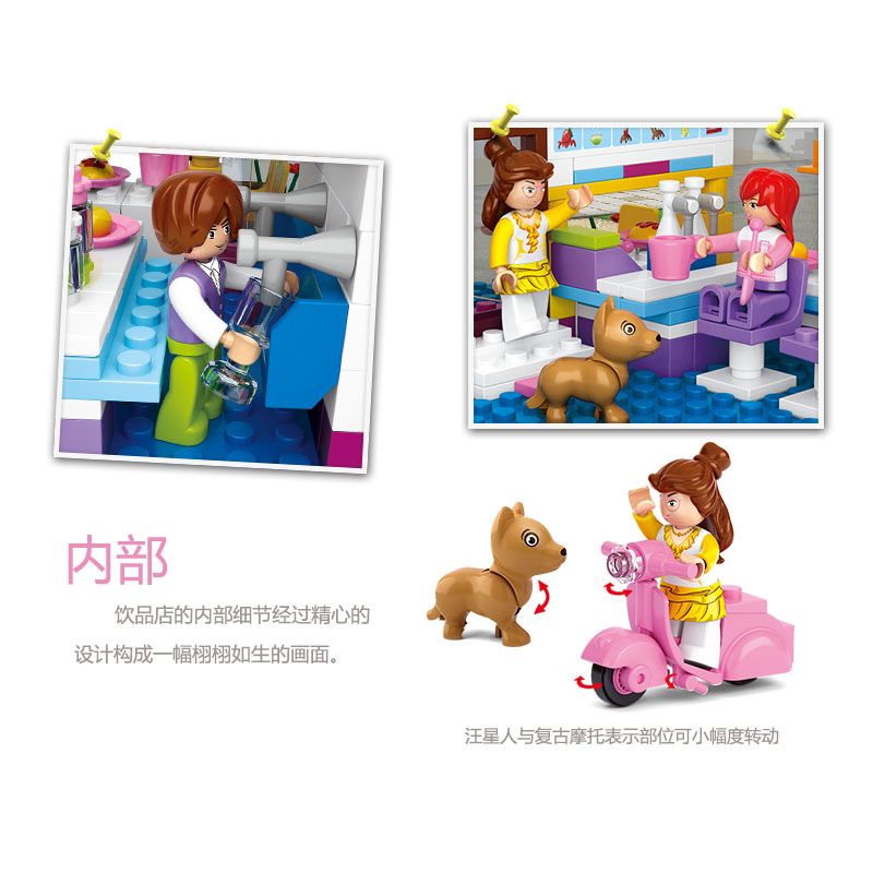 Sluban M38-B0528 Xếp hình lắp ráp ghép mô hình Nhà nước chanh dây