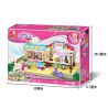 Sluban M38-B0530 Xếp hình lắp ráp ghép mô hình nhà hàng ngoài trời