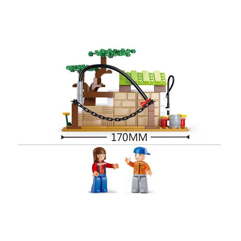 Sluban M38-B0557 Xếp hình lắp ráp ghép mô hình Trạm chăm sóc ngựa