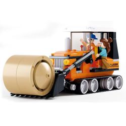 Sluban M38-B0558 Xếp hình lắp ráp ghép mô hình Máy cắt cỏ bánh xích