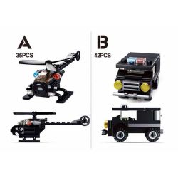 Sluban M38-B0595 Xếp hình lắp ráp ghép mô hình SWAT chống cháy nổ