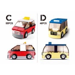 Sluban M38-B0598 Xếp hình lắp ráp ghép mô hình Thay đổi sáng tạo