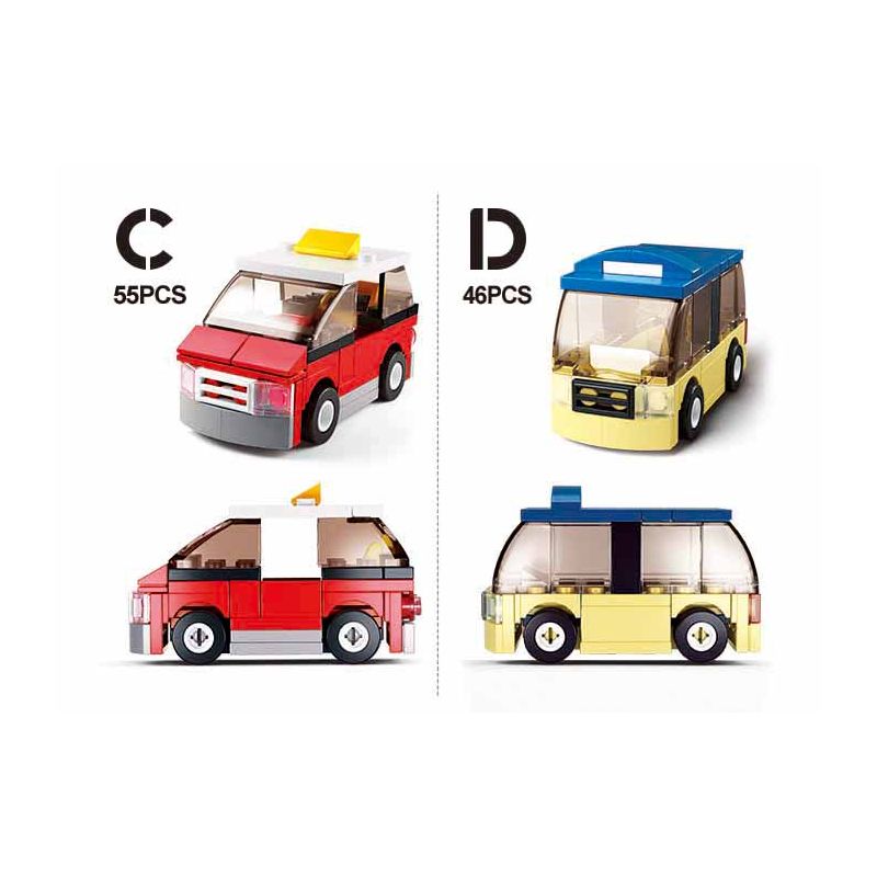 Sluban M38-B0598 Xếp hình lắp ráp ghép mô hình Thay đổi sáng tạo