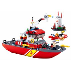 Sluban M38-B0630 Xếp hình lắp ráp ghép mô hình Xe cứu hỏa tiên phong