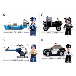 Sluban M38-B0638 Xếp hình lắp ráp ghép mô hình Sự hiện diện đầy đủ của cảnh sát