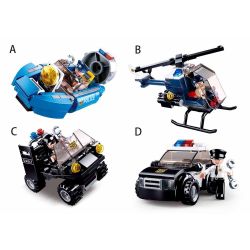 Sluban M38-B0638 Xếp hình lắp ráp ghép mô hình Sự hiện diện đầy đủ của cảnh sát