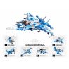 Sluban M38-B0666 Xếp hình lắp ráp ghép mô hình máy bay chiến đấu dựa trên tàu sân bay