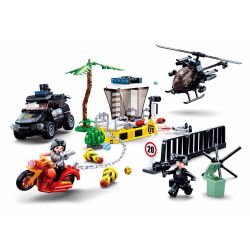 Sluban M38-B0772 Xếp hình lắp ráp ghép mô hình Kiểm soát ma túy biên giới