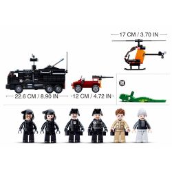 Sluban M38-B0773 Xếp hình lắp ráp ghép mô hình xe chỉ huy đặc biệt