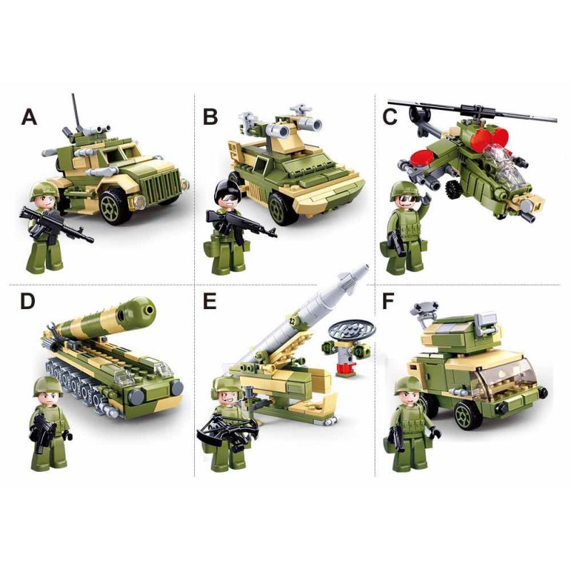 Sluban M38-B0782 Xếp hình lắp ráp ghép mô hình xe phóng tên lửa S-400