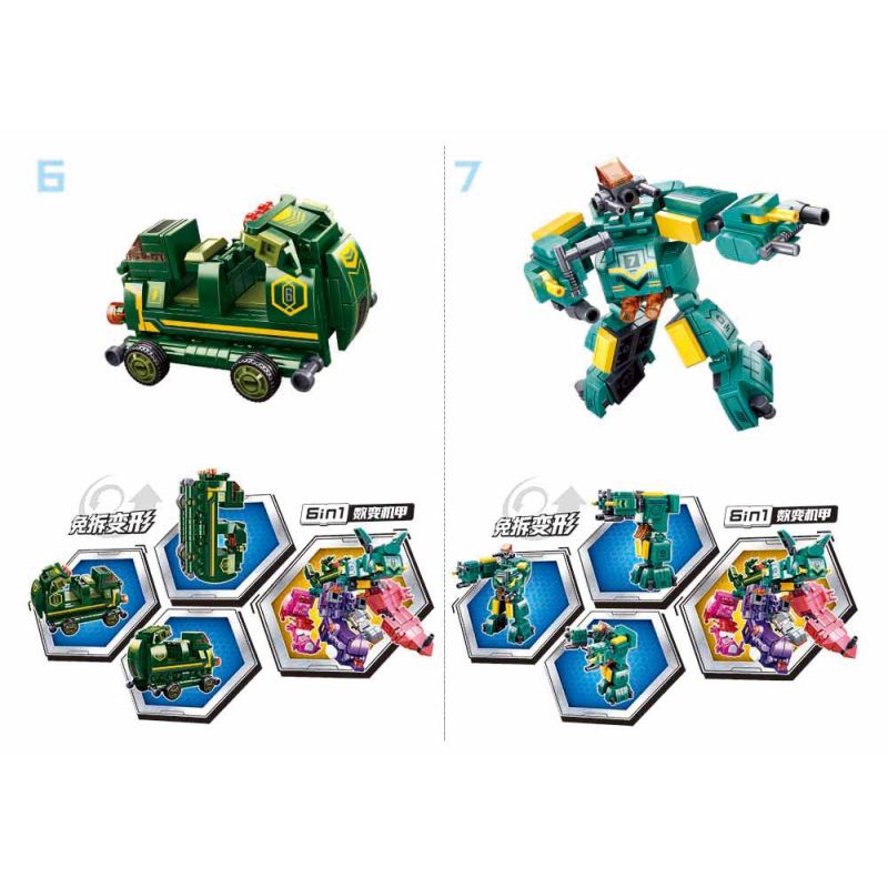 Sluban M38-B0820 Xếp hình lắp ráp ghép mô hình kỹ thuật số biến hình