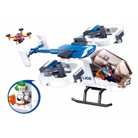 Sluban M38-B0823 Xếp hình lắp ráp ghép mô hình hộ tống vũ trang