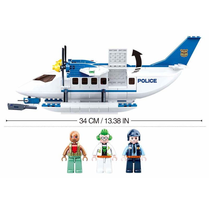 Sluban M38-B0826 Xếp hình lắp ráp ghép mô hình Sấm sét truy đuổi