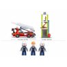 Sluban M38-B0966 Xếp hình lắp ráp ghép mô hình xe cứu hỏa thang