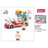 Sluban M38-B0993D Xếp hình lắp ráp ghép mô hình Xe tải pizza Ý