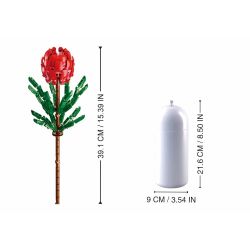 Pleyerid M38-B1101-08 Xếp hình lắp ráp ghép mô hình PLEYERID-Hoa trái tim-Thanh lịch-Hoa công chúa