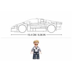 Sluban M38-B1127 Xếp hình lắp ráp ghép mô hình xe thể thao Countach 2020