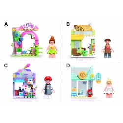 Sluban M38-B1265 Xếp hình lắp ráp ghép mô hình Thành Phố Ước Mơ-Cửa Hàng Nhỏ