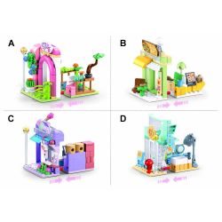 Sluban M38-B1265 Xếp hình lắp ráp ghép mô hình Thành Phố Ước Mơ-Cửa Hàng Nhỏ