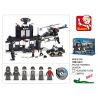 Sluban M38-B1500 Xếp hình lắp ráp ghép mô hình Trung tâm huấn luyện cảnh sát chống bạo động-SWAT