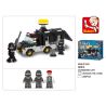 Sluban M38-B1900 Xếp hình lắp ráp ghép mô hình Xe chỉ huy của cảnh sát chống bạo động