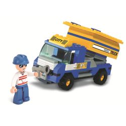 Sluban M38-B300 Xếp hình lắp ráp ghép mô hình SimCity-Xe chở rác