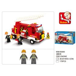 Sluban M38-B3000 Xếp hình lắp ráp ghép mô hình Trung Tâm Cứu Hỏa-Xe Cứu Hỏa 119