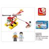Sluban M38-B3500 Xếp hình lắp ráp ghép mô hình Trung tâm cứu hỏa-Trực thăng chữa cháy 119